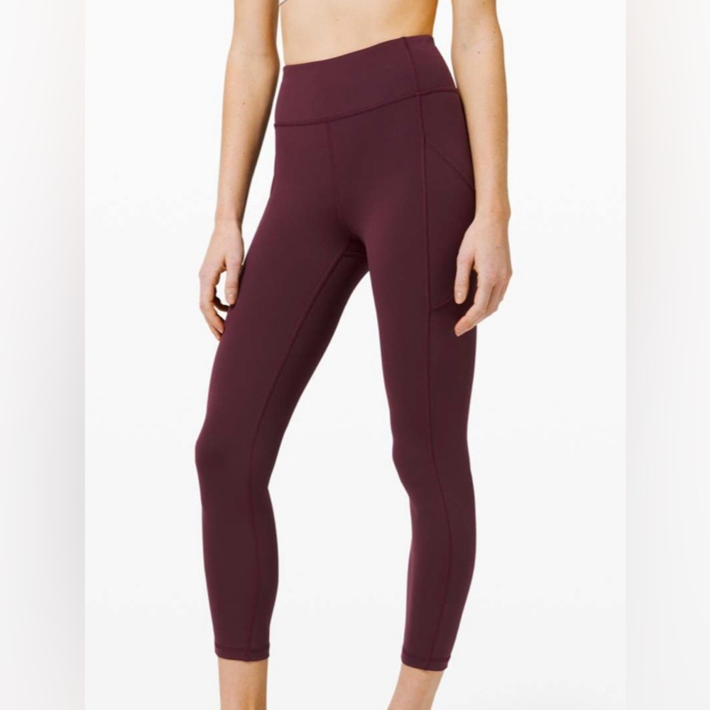 Lululemon Invigorate High-Rise Wine Cassis Leggings